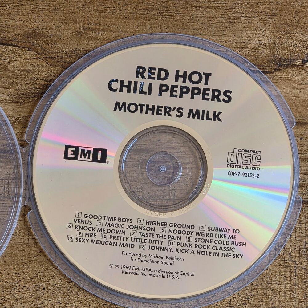 Vtg 1989 Red Hot Chili Peppers MOTHER'S MILK CD